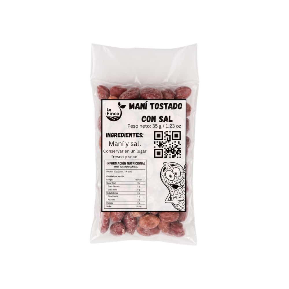 Maní tostado con sal La Finca (35 g / 1.23 oz) - Miniatura 2