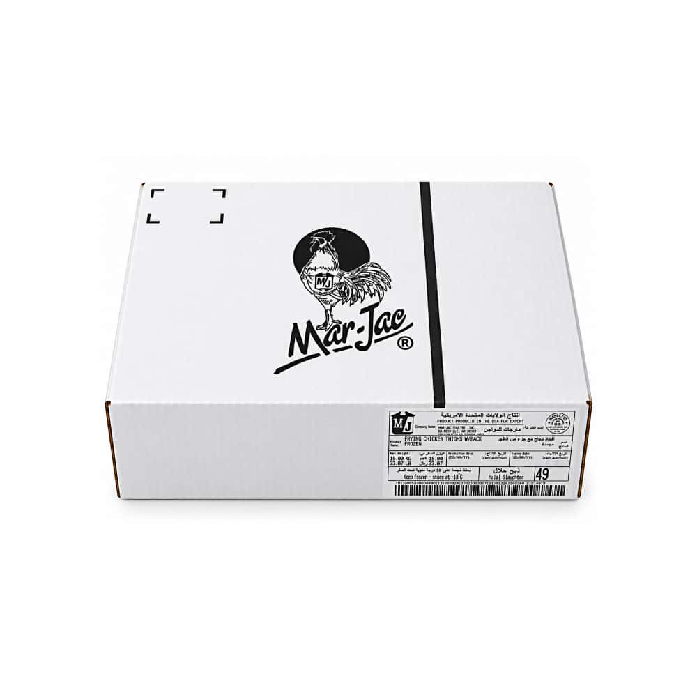Caja de contramuslos de pollo Mar-Jac (15 kg / 33 lb) - Miniatura 2