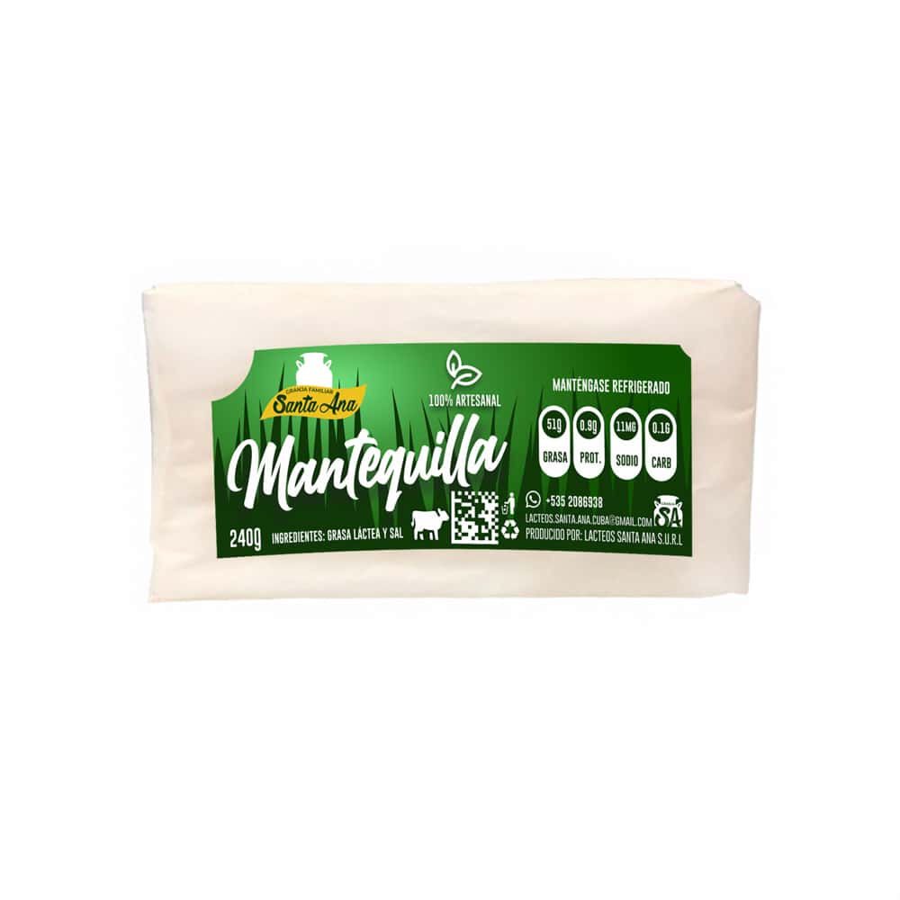 Mantequilla con sal Santa Ana (240 g / 8.46 oz) - Miniatura 1