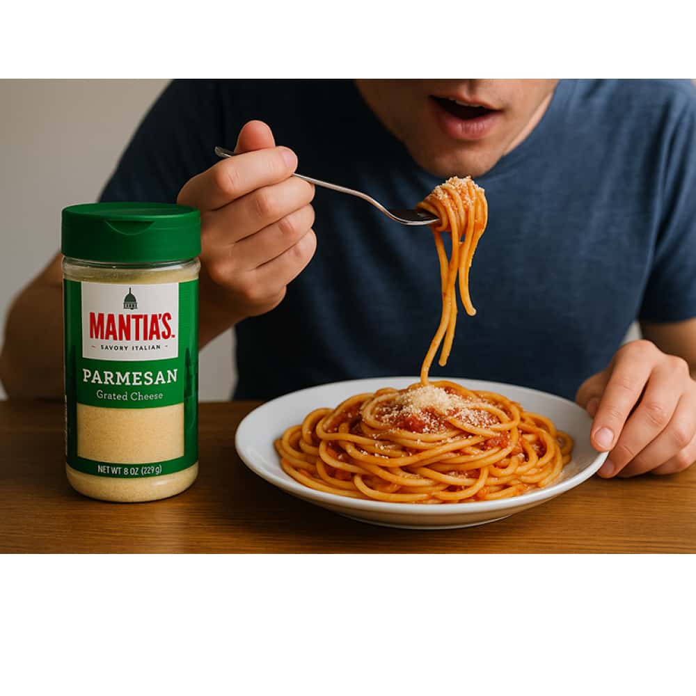 Queso parmesano rallado Mantia' S (227 g / 8 oz) - Miniatura 4