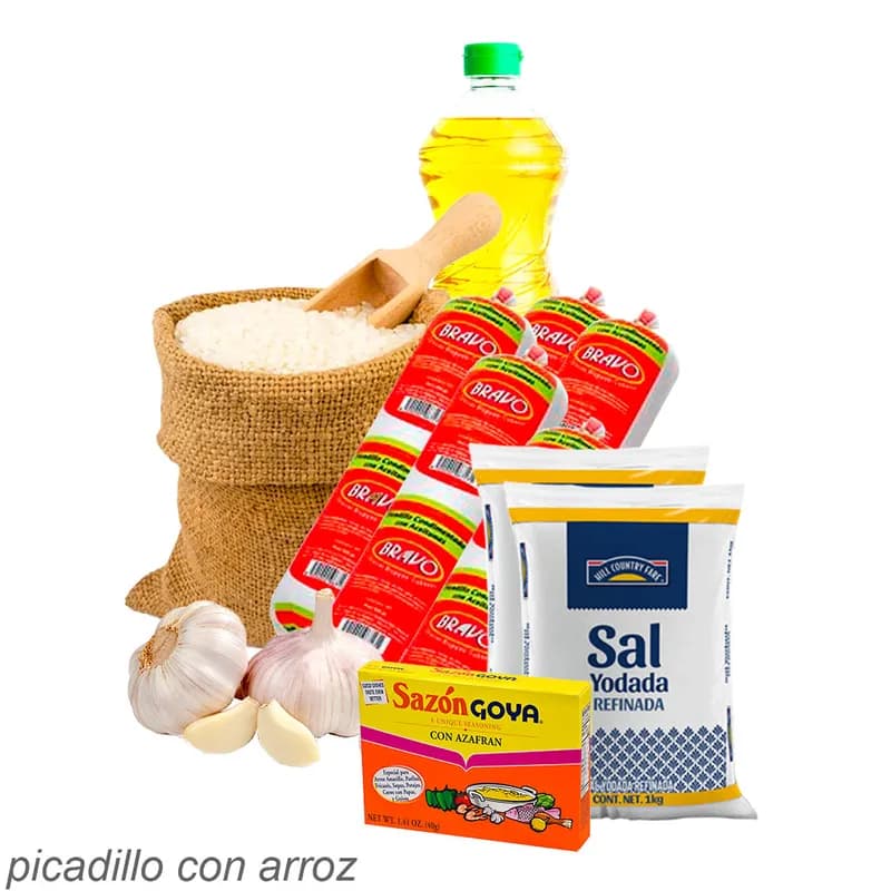 Combo Picadillo  con Arroz