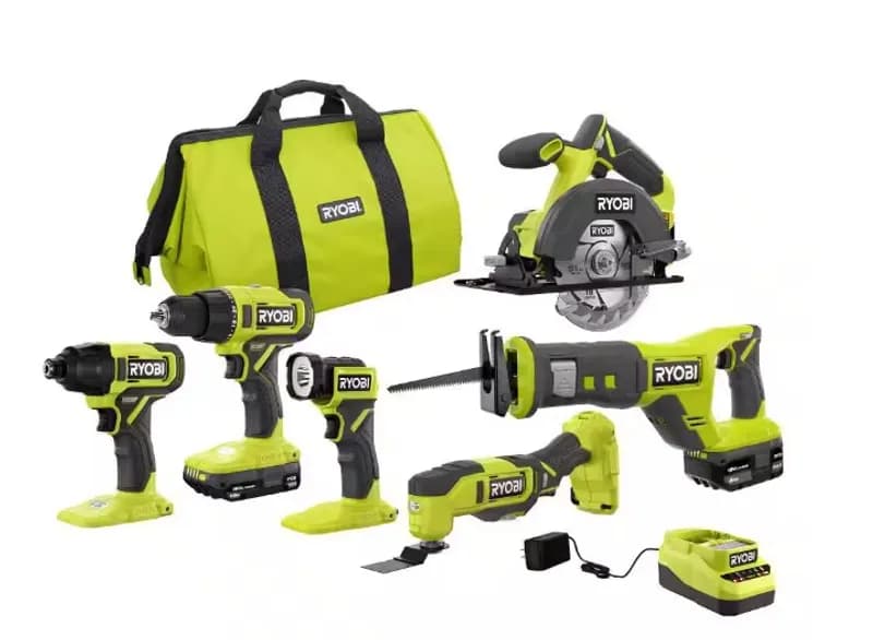 Kit de Herramientas RYOBI de Batería 18V