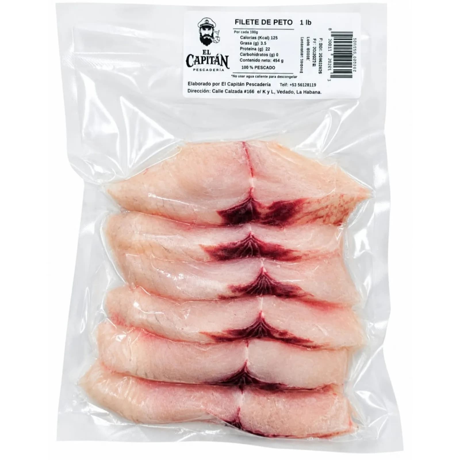 Filete de Peto 1Lb. El Capitan