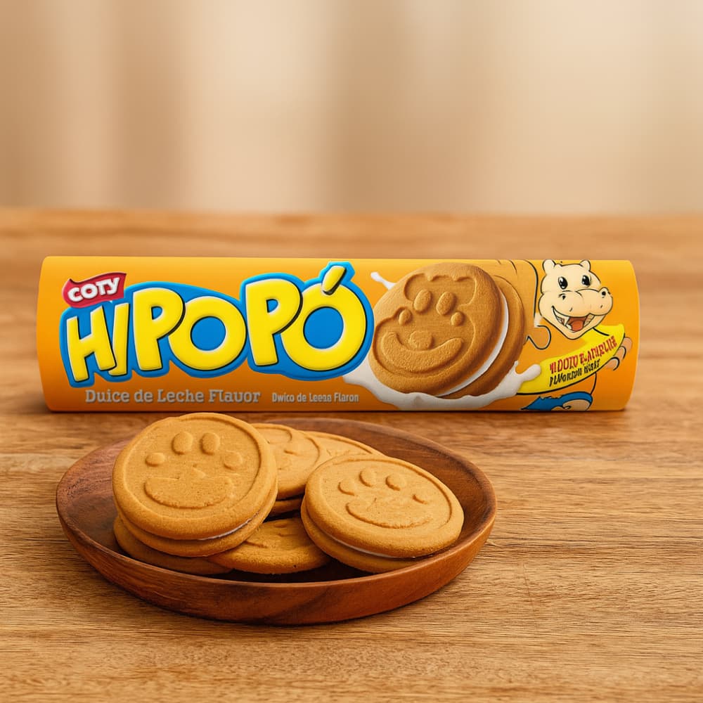 Galletas rellenas sabor a dulce de leche y caramelo Hipopó Cory (100 g / 3.5 oz) - Miniatura 4