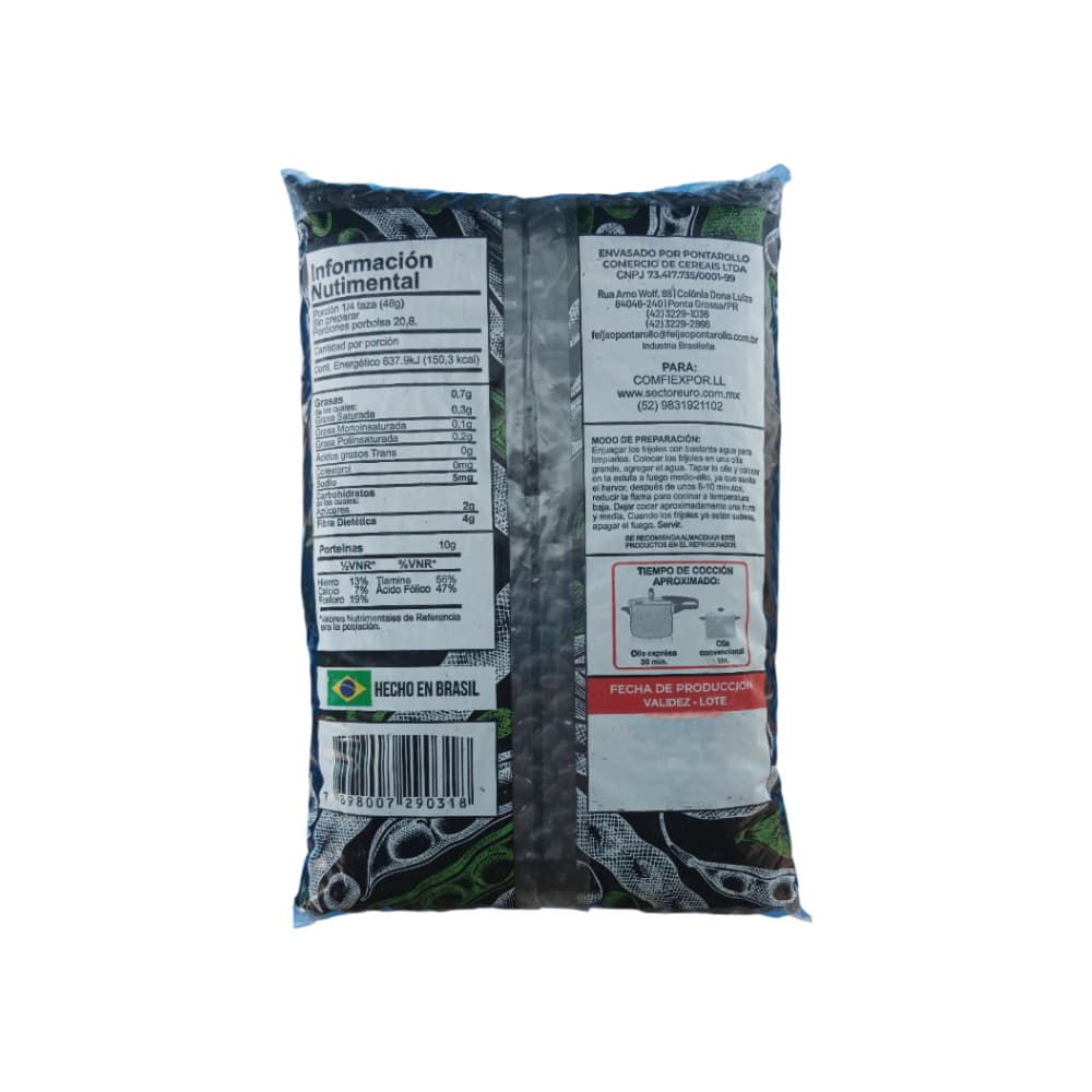 Frijol negro premium Campo Torres (1 kg / 2.2 lb) - Miniatura 2