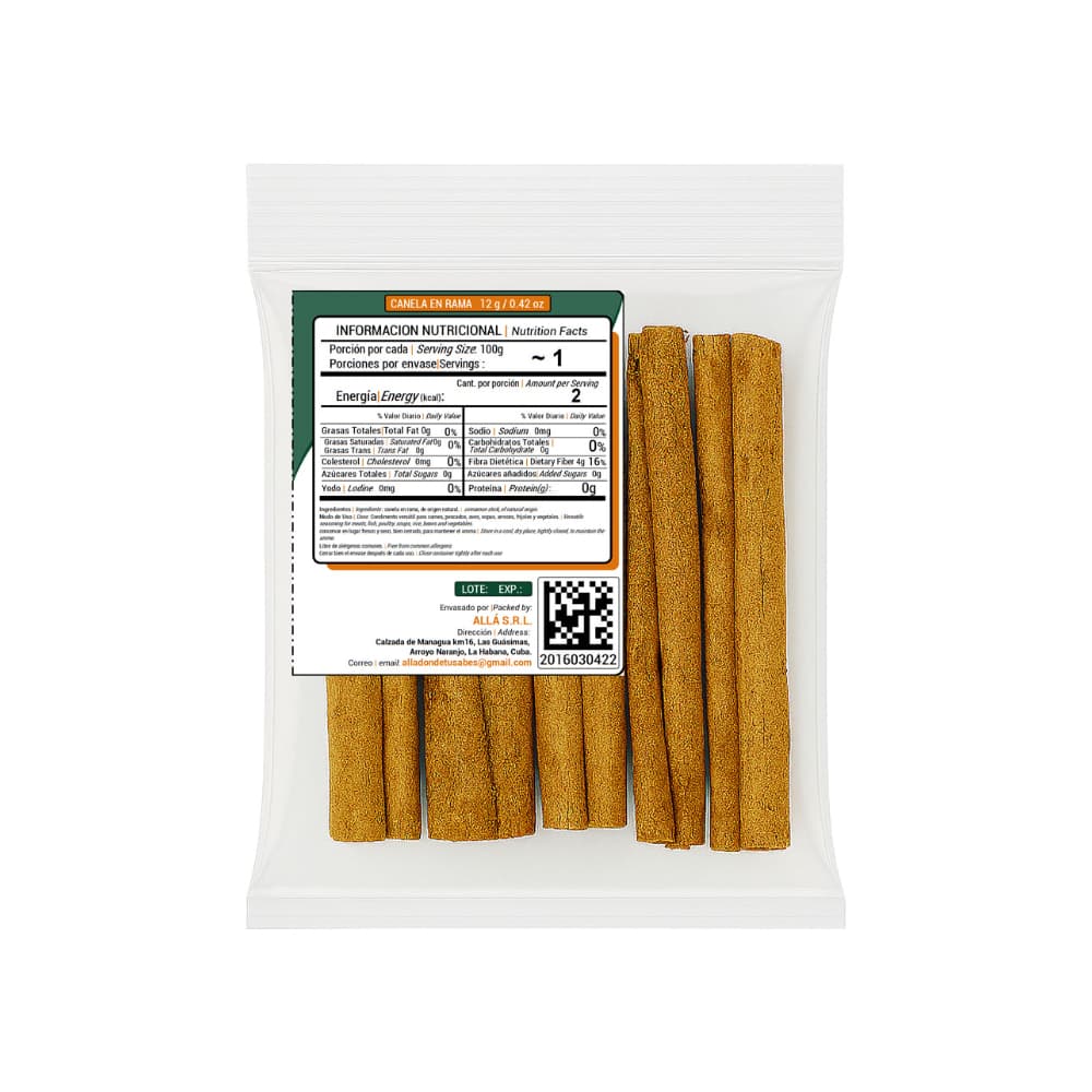 Canela en rama ALLÁ (12 g) - Miniatura 2