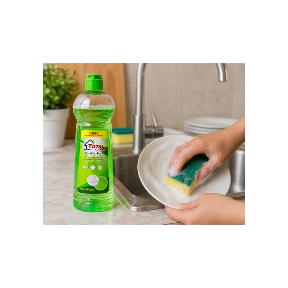 Lavavajillas líquido Total Care (500 ml) - Miniatura 4