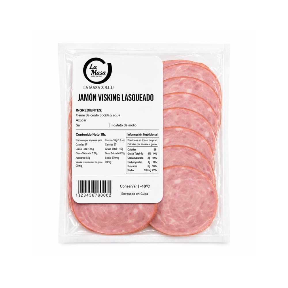 Jamón Visking lasqueado La Masa (454 g / 1 lb) - Miniatura 2