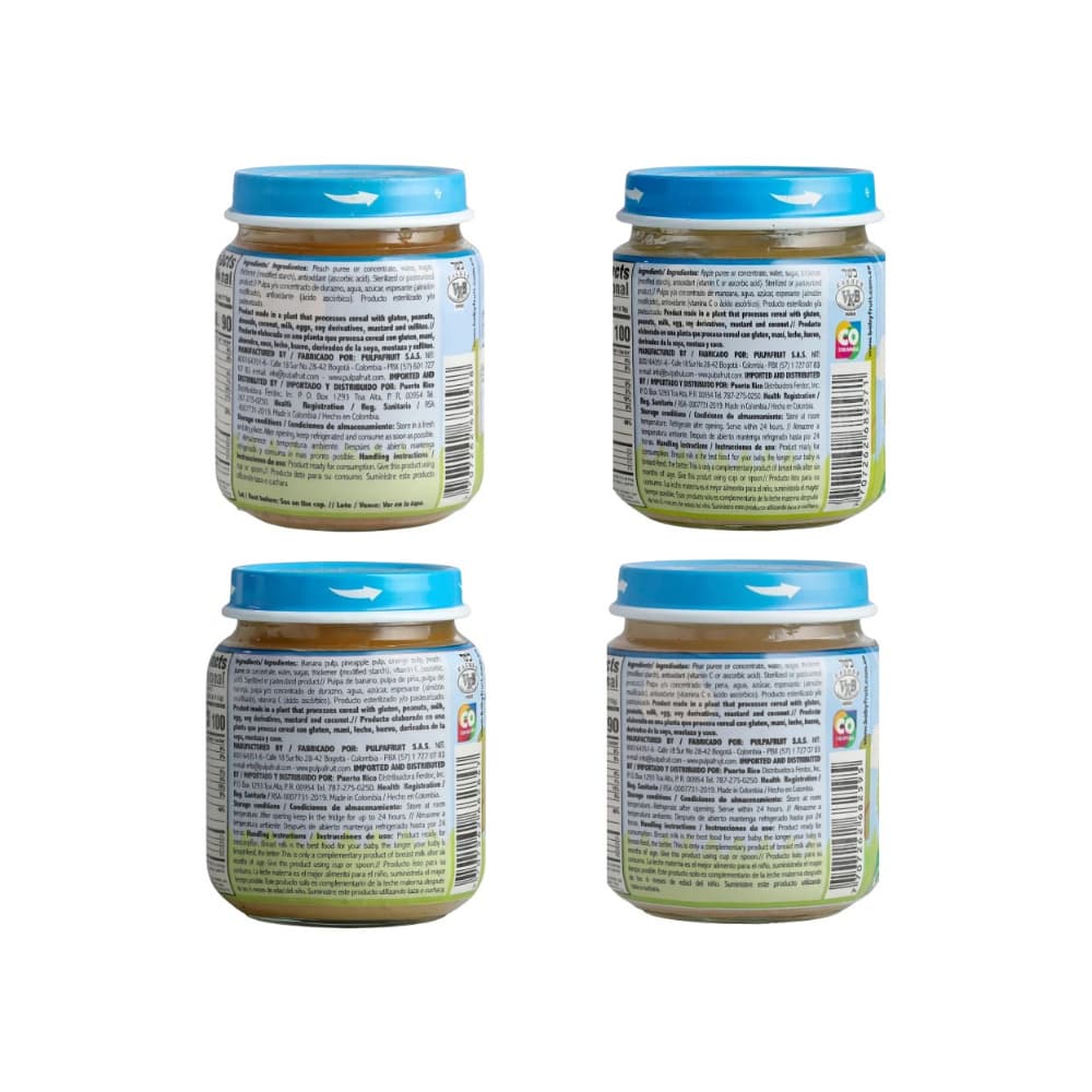 Compotas de manzana, pera, durazno y frutas mixtas Baby Fruit (4 x 113 g / 4 oz) - Miniatura 3