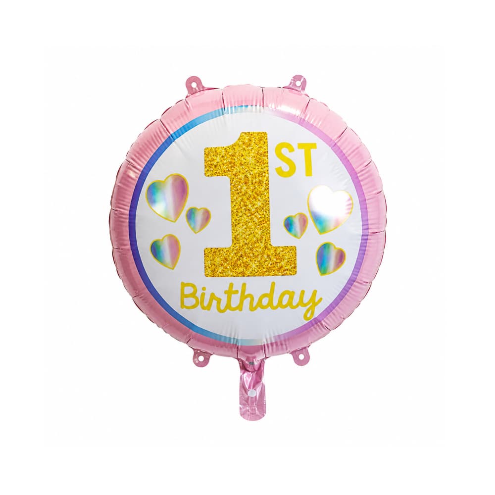 Globo Feliz 1er Cumpleaños Ballon (17 pulgadas) - Miniatura 1