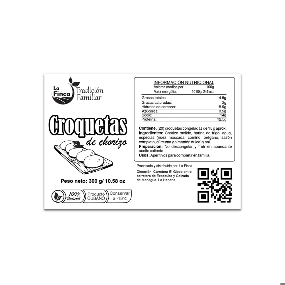 Croquetas de chorizo La Finca (20 x 15 g / 10.58 oz) - Miniatura 4