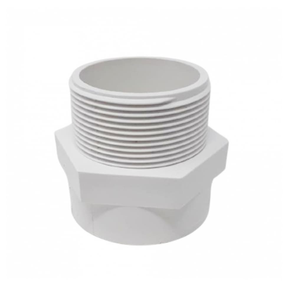 Conector PVC-U de 1-1/2" rosca exterior Malu - Imagen 1