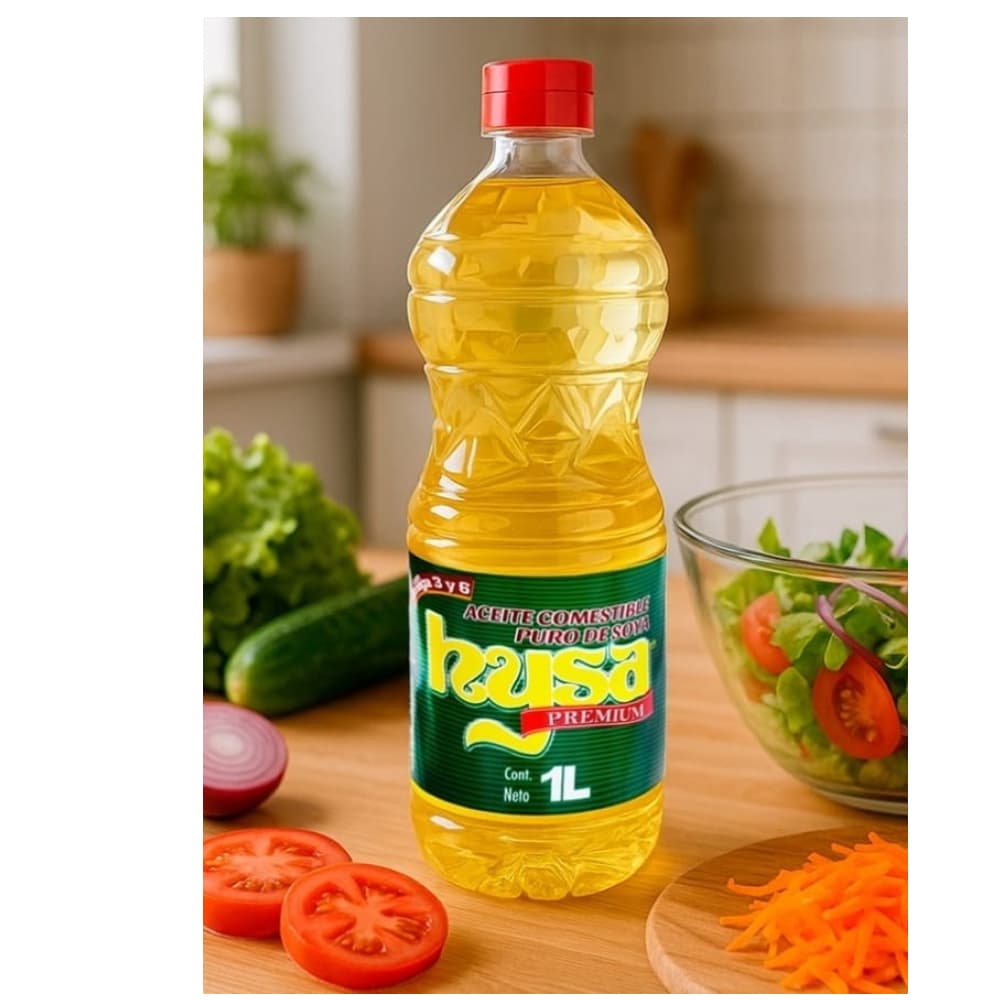 Aceite puro de soya Hysa (1 L) - Miniatura 3