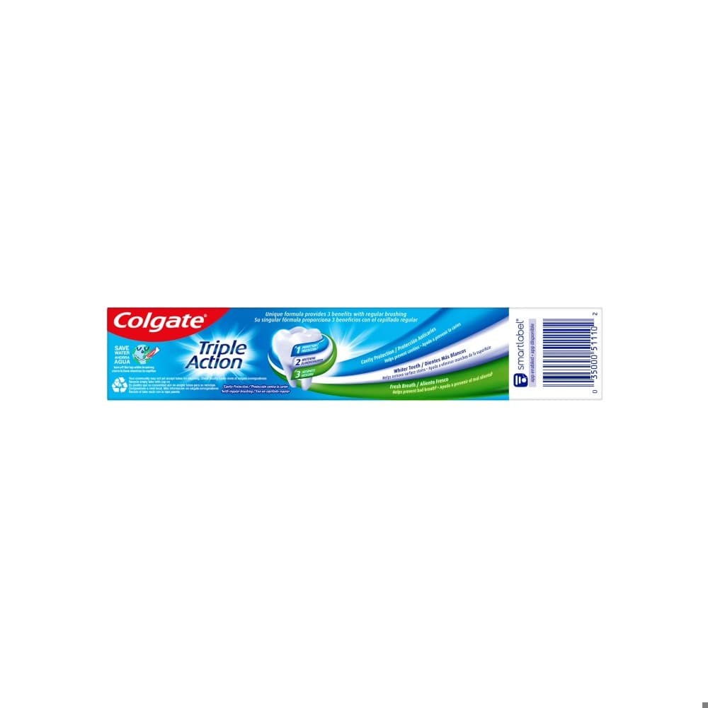 Pasta dental triple acción Colgate (2 x 70 g / 2.5 oz) - Miniatura 3