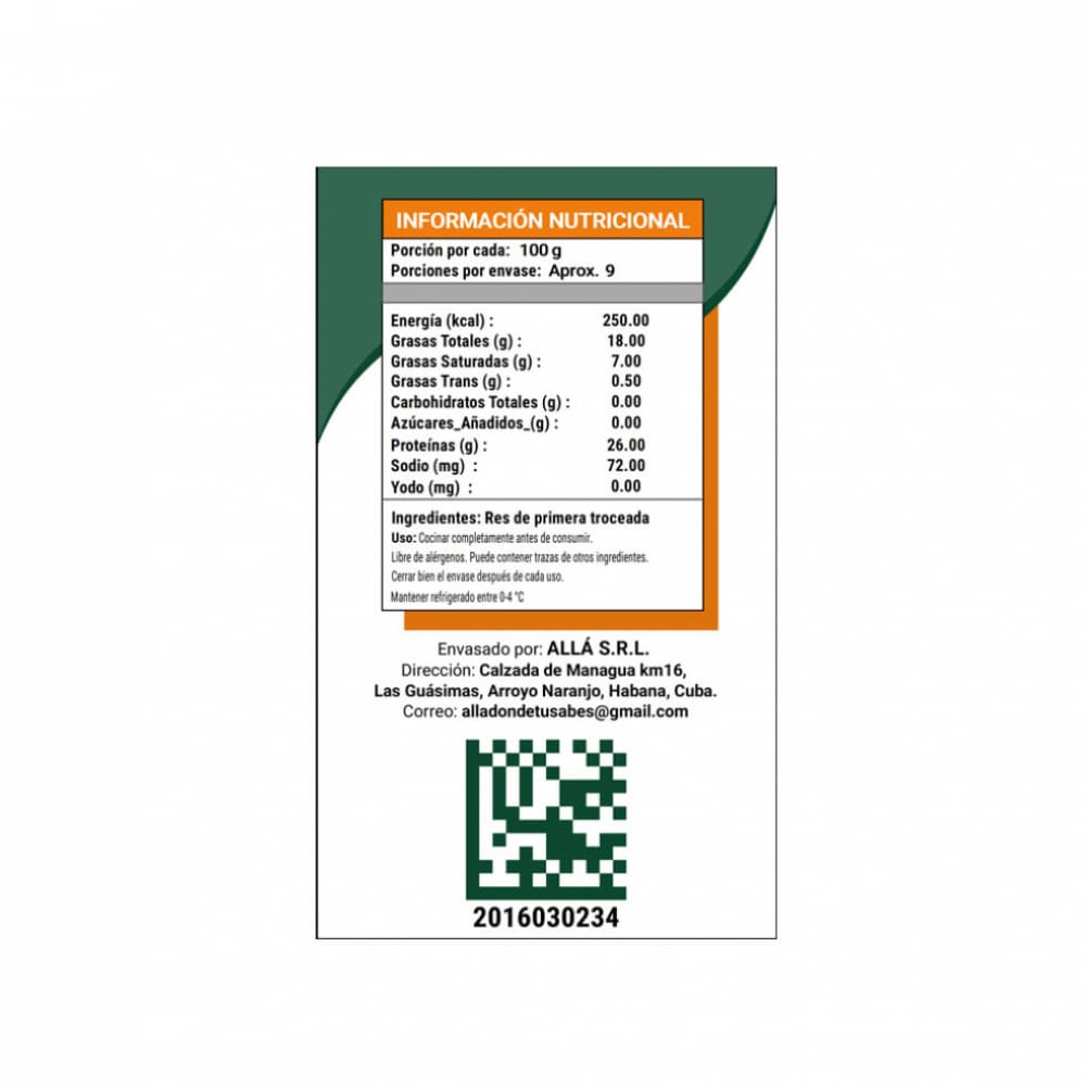 Carne de res de primera troceada ALLÁ (907 g / 2 lb) - Miniatura 2