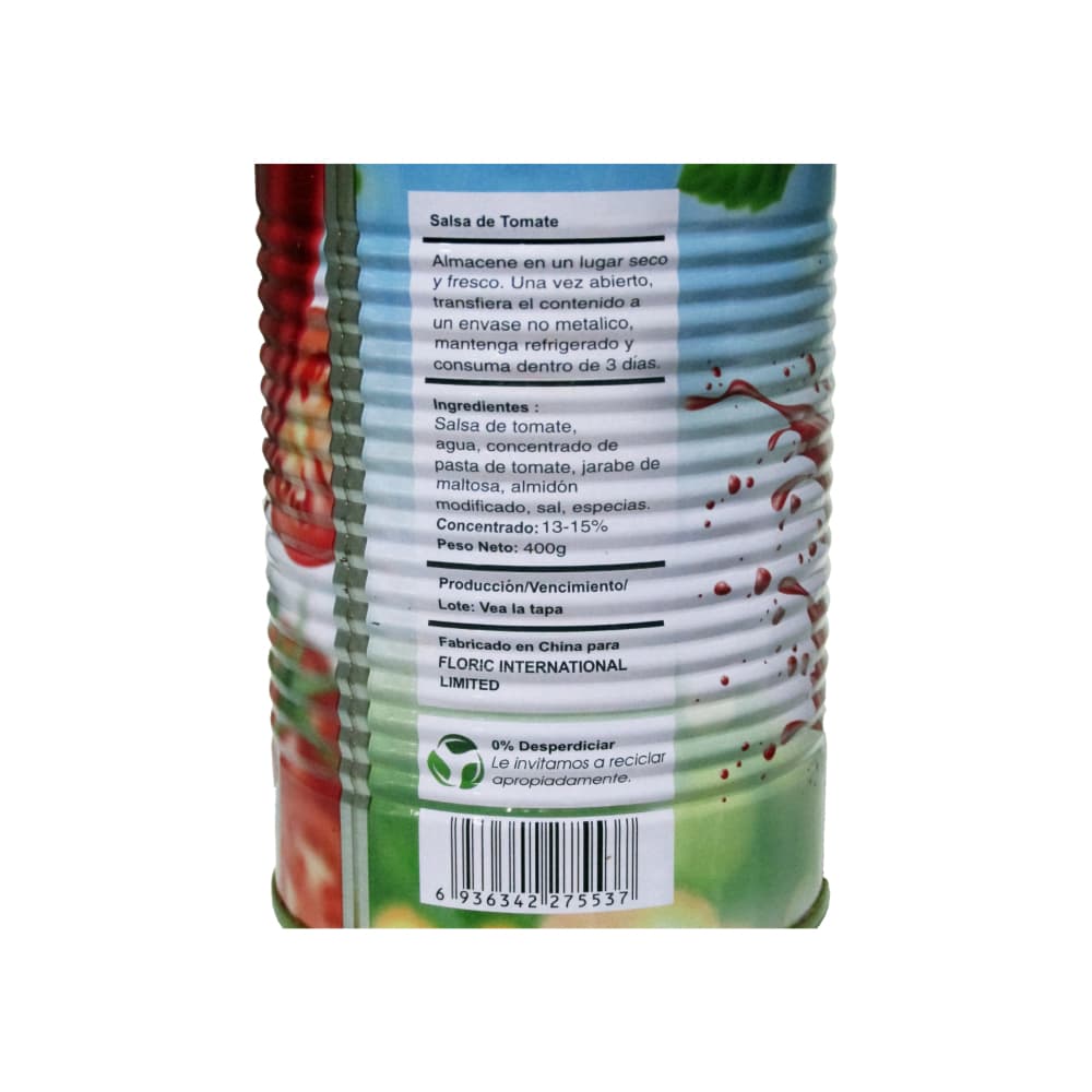 Salsa de Tomate Delizio (400 g / 14.1 oz) - Miniatura 3
