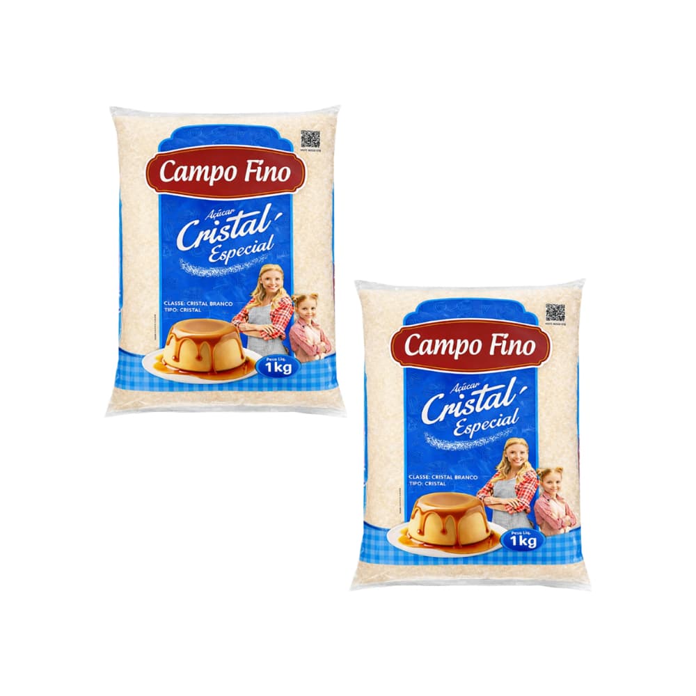 Azúcar especial cristalina Campo Fino (2 x 1 kg / 2.2 lb) - Miniatura 1