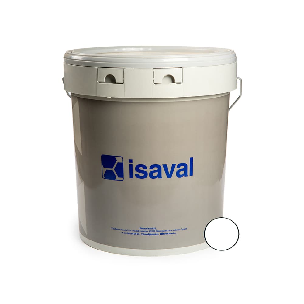 Pintura plástica para interior color blanco bianco mate básico Isaval (15 L) - Miniatura 4