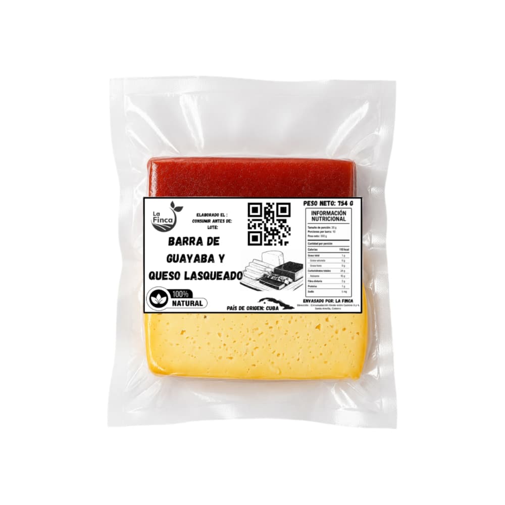 Barra de guayaba y queso blanco lasqueado La Finca (754 g / 1.66 lb) - Miniatura 2