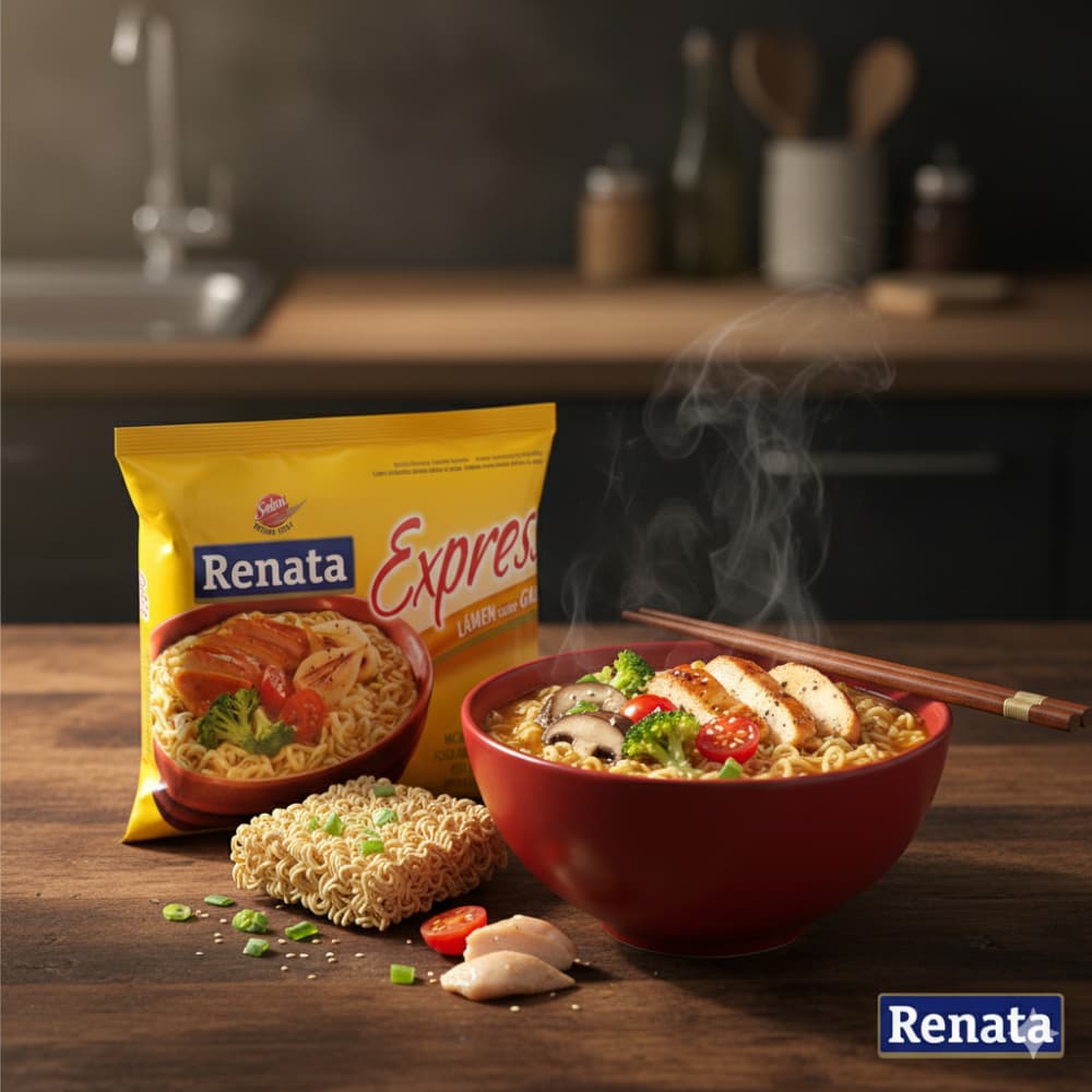 Fideos instantáneos sabor a pollo Renata (2 x 85 g / 3 oz) - Miniatura 4