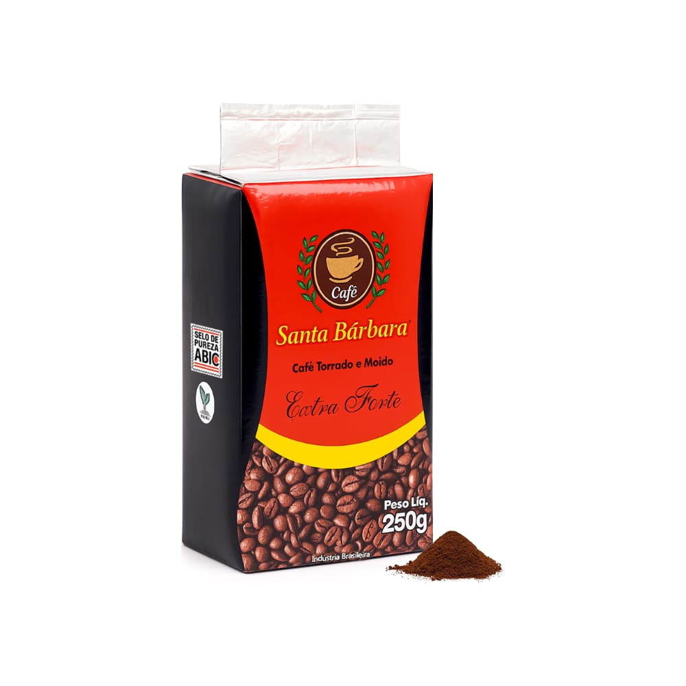 Café tostado y molido extra fuerte Santa Bárbara (250 g / 8.8 oz) - Miniatura 1