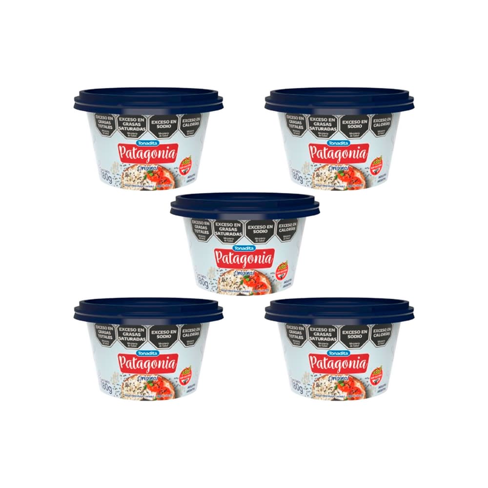 Queso untable patagonia Tonadita (5 x 180 g / 6.35 oz) - Imagen 1