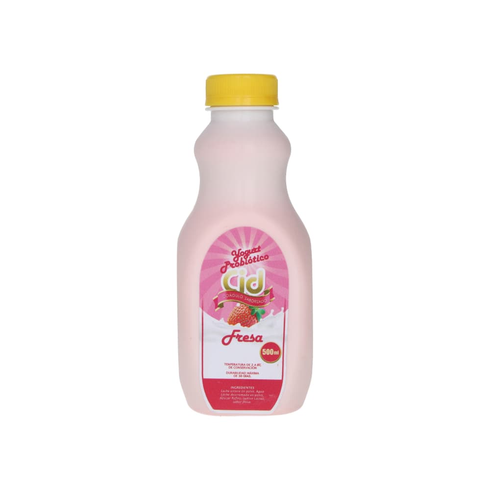 Yogurt probiótico saborizado de fresa Cid (500 ml) - Miniatura 1
