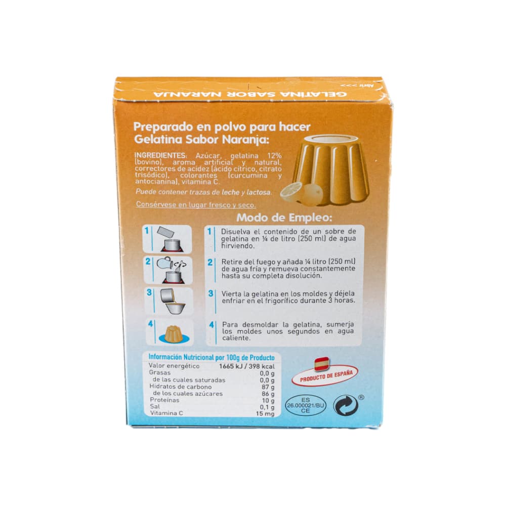 Gelatina sabor naranja Aldaketa (170 g / 6 oz) - Miniatura 3