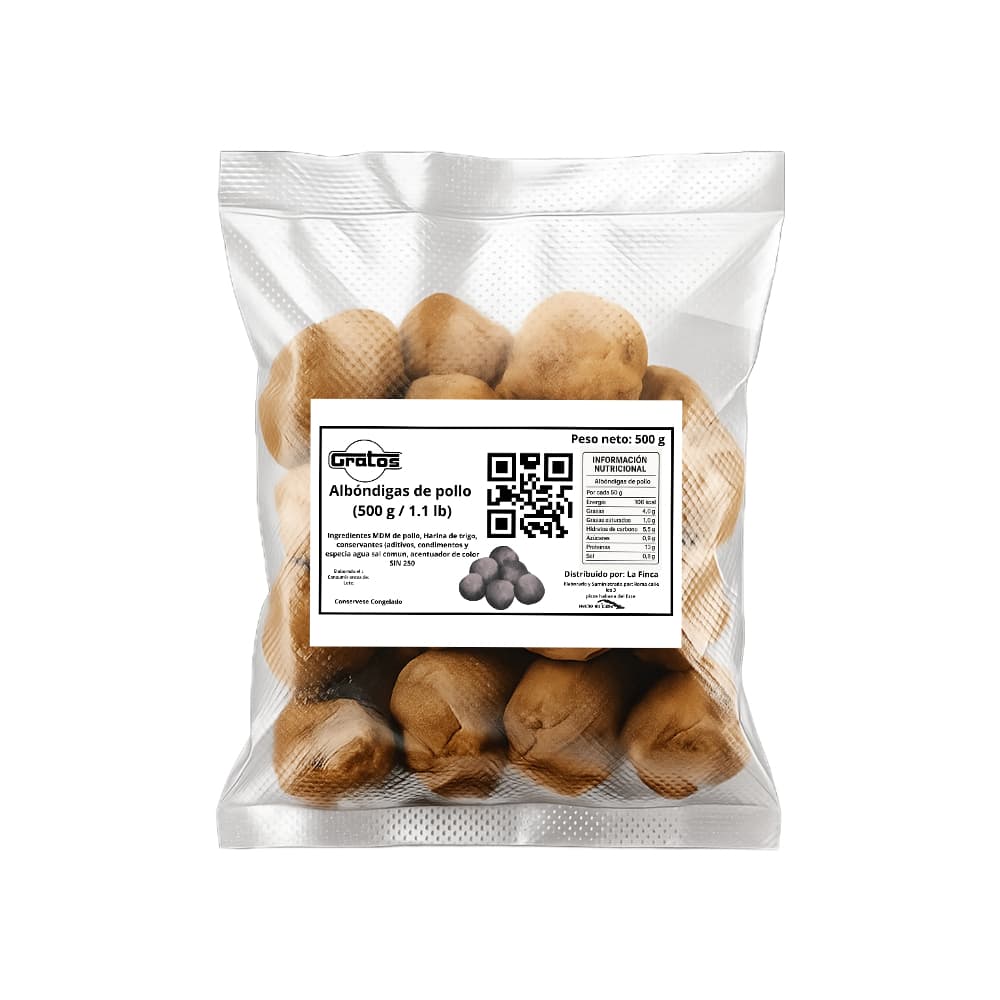 Albóndigas de pollo Gratos (500 g / 1.1 lb) - Imagen 1