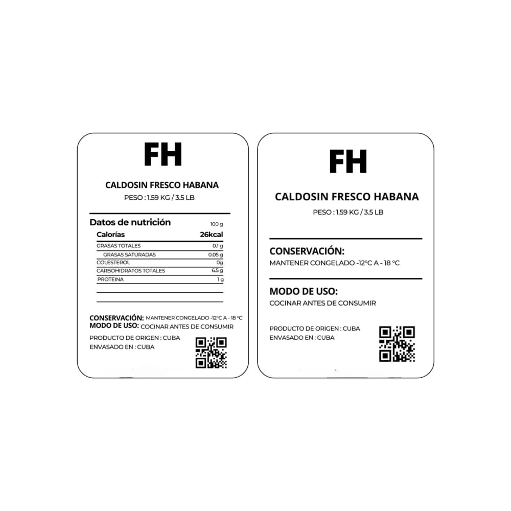 Caldosin Fresco Habana (1.59 kg / 3.5 lb) - Miniatura 2