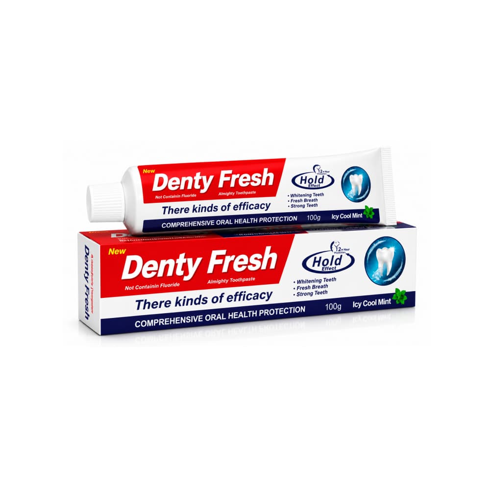 Pasta dental extra mentolada Denty Fresh (100 g / 3.5 oz) - Miniatura 1