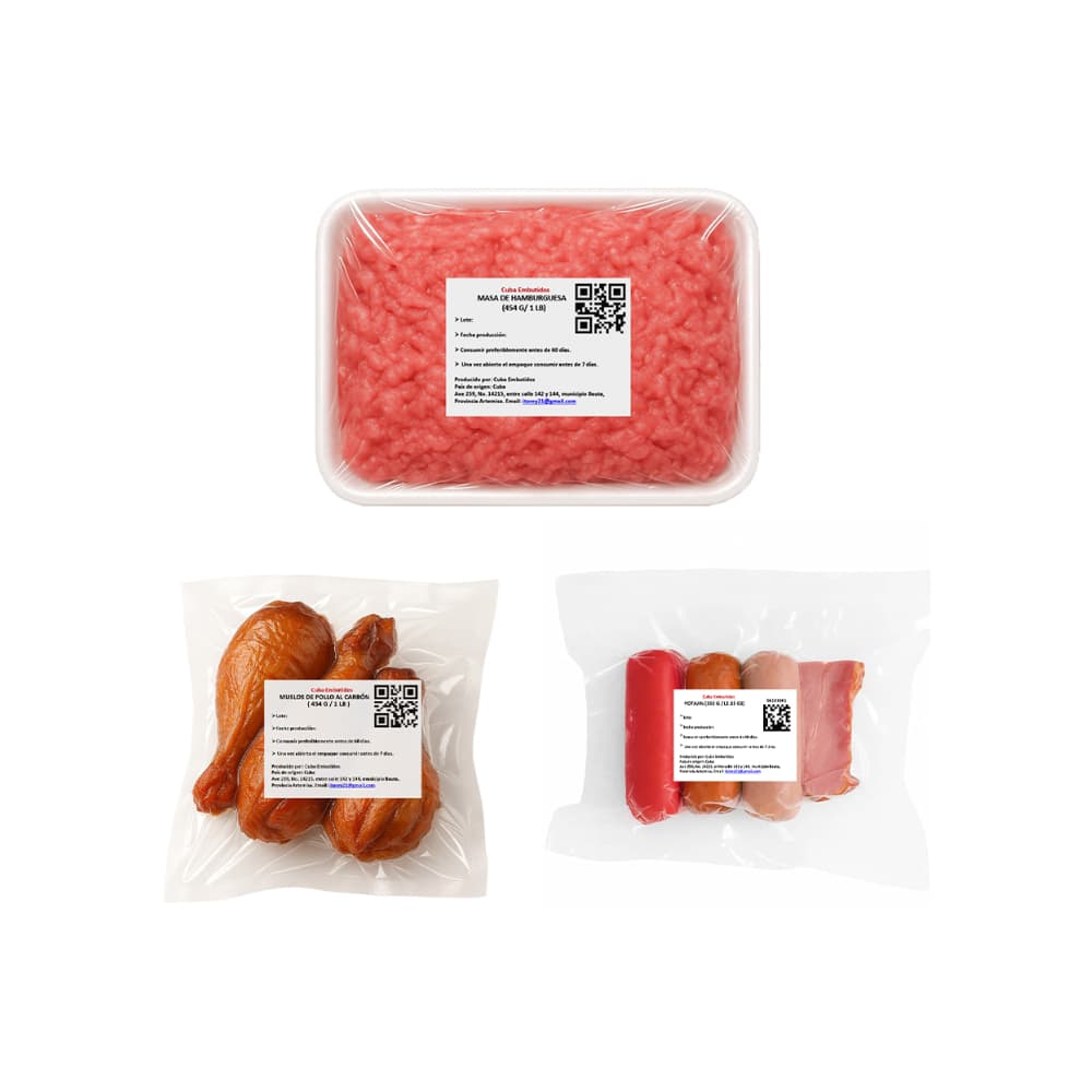 Muslos de pollo al carbon + masa de hamburguesa + potajin - Miniatura 2