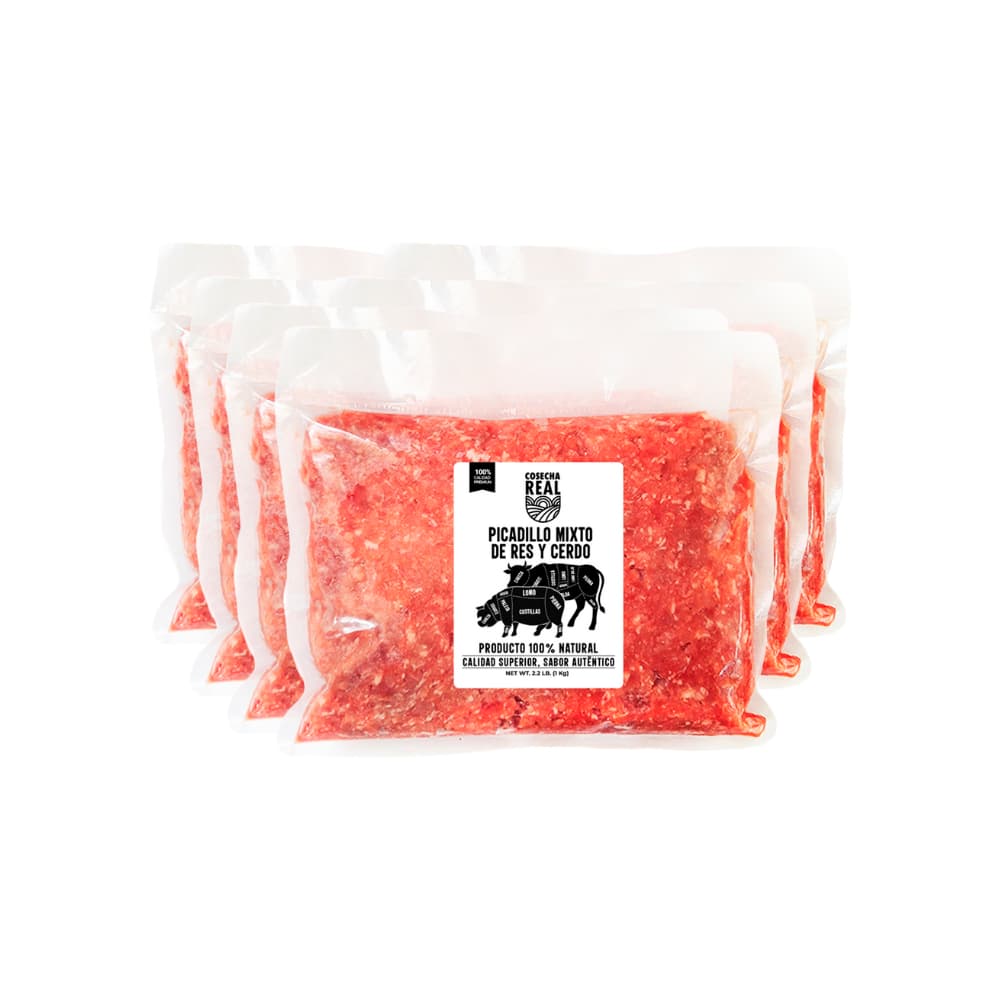 Picadillo mixto de res y cerdo Cosecha Real (6 x 1 kg / 2.2 lb) - Miniatura 1