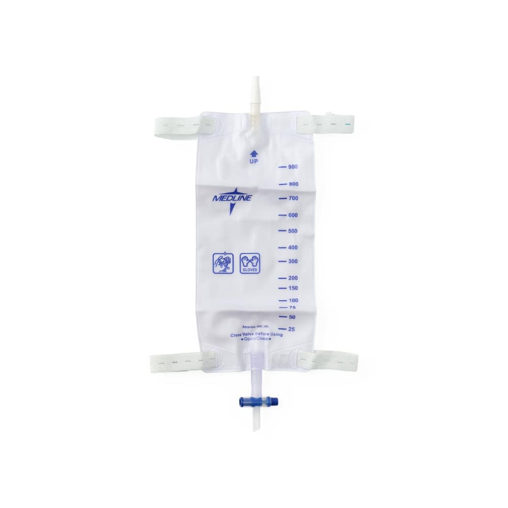 Bolsa colectora de orina con tela en la parte posterior para la pierna 900 ml / 32 oz Medline - Miniatura 5