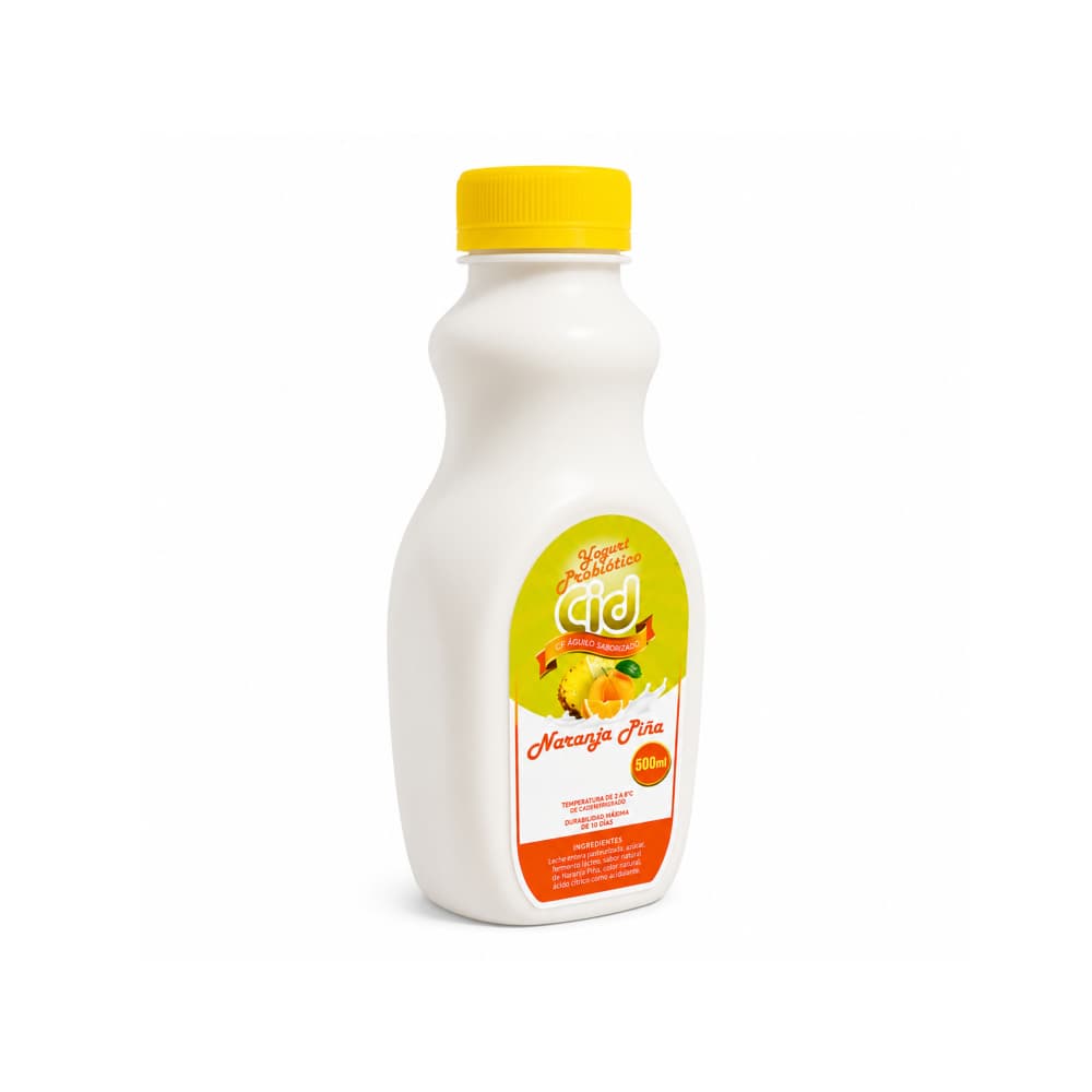 Yogurt probiótico saborizado de naranja piña Cid (500 ml) - Miniatura 2