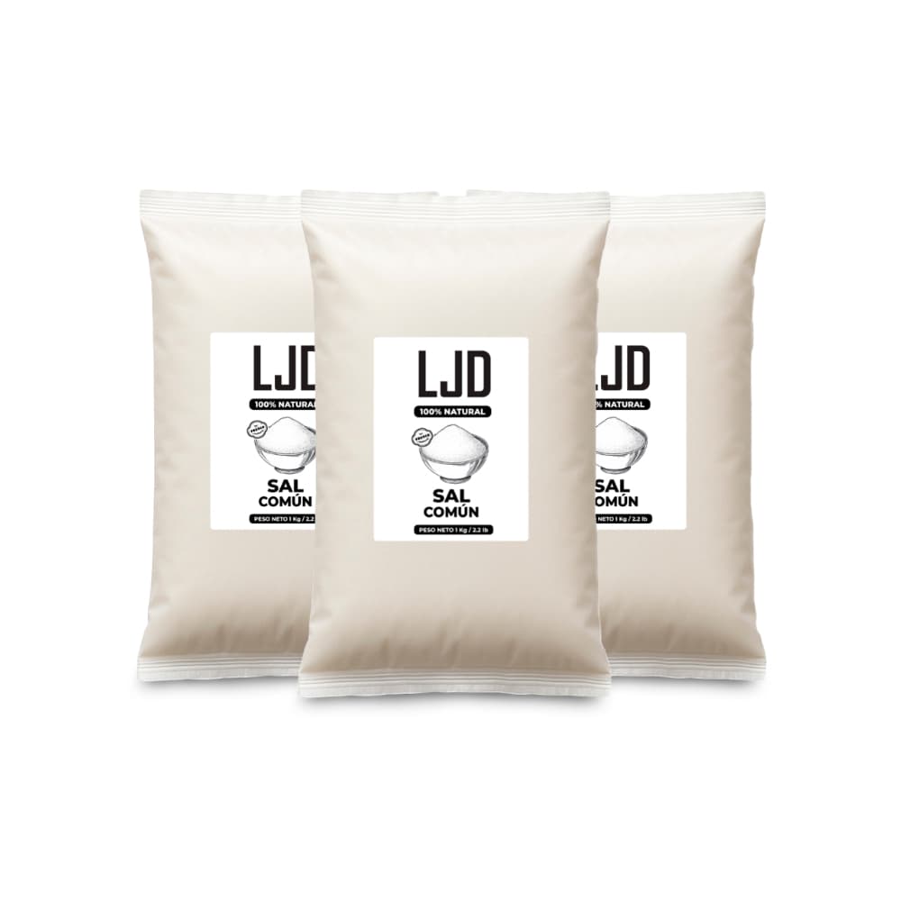 Sal común LJD (3 x 1 kg / 2.2 lb) - Miniatura 1