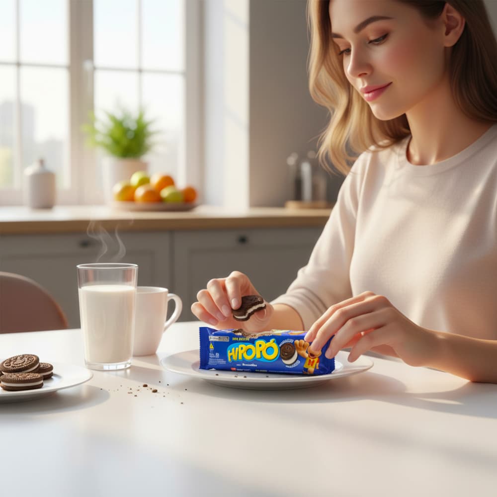 Galletas rellenas sabor vainilla Hipopó (12 x 80 g / 2.82 oz) - Miniatura 3