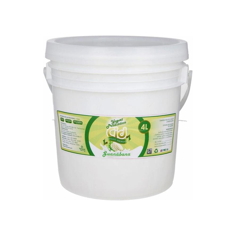 Yogurt probiótico de coágulo saborizado de guanábana Cid (4 L) - Miniatura 1