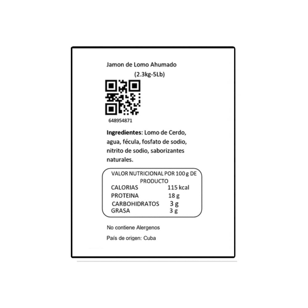 Jamón de lomo ahumado Y&D Ricos (2.27 kg / 5 lb) - Miniatura 4