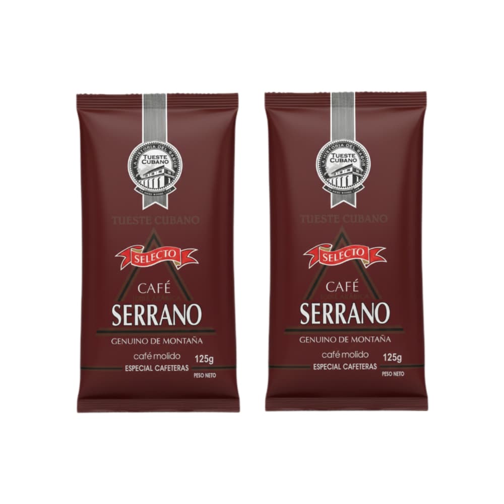 Café molido tueste cubano Serrano (2 x 125 g) - Miniatura 3