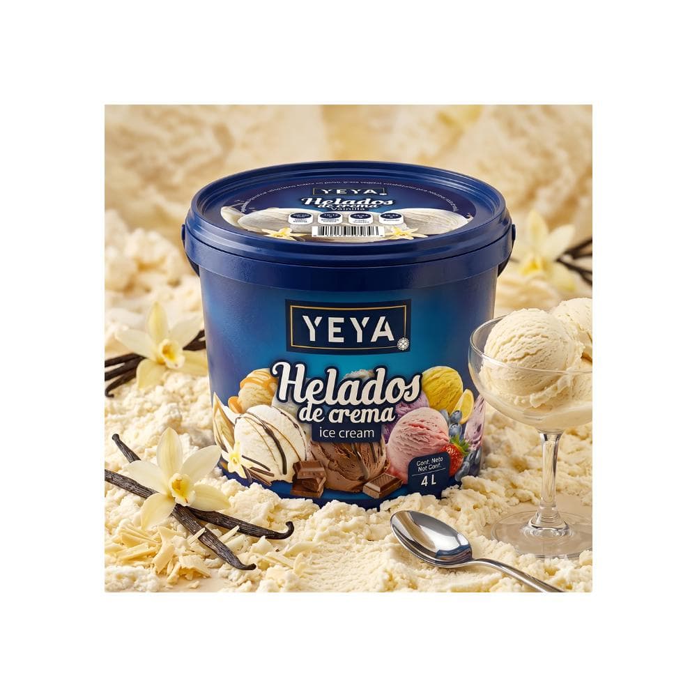 Helado de crema sabor a vainilla YEYA (4 L) - Miniatura 3