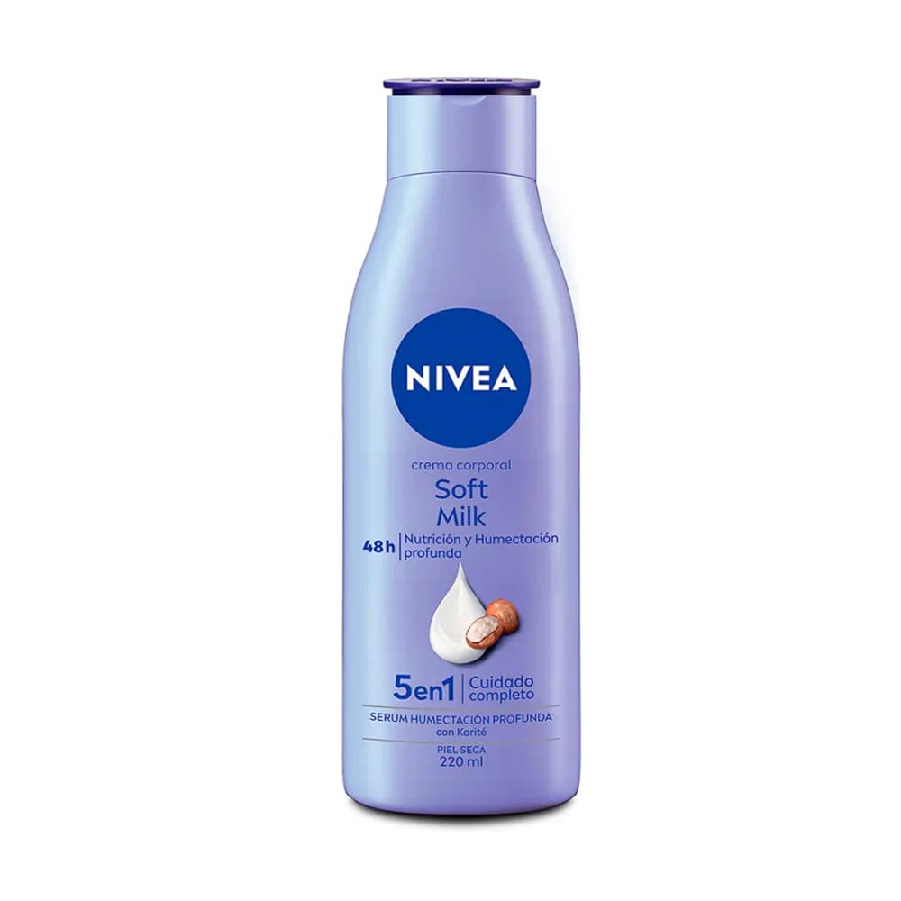 Crema corporal soft milk Nivea (220 ml) - Miniatura 4