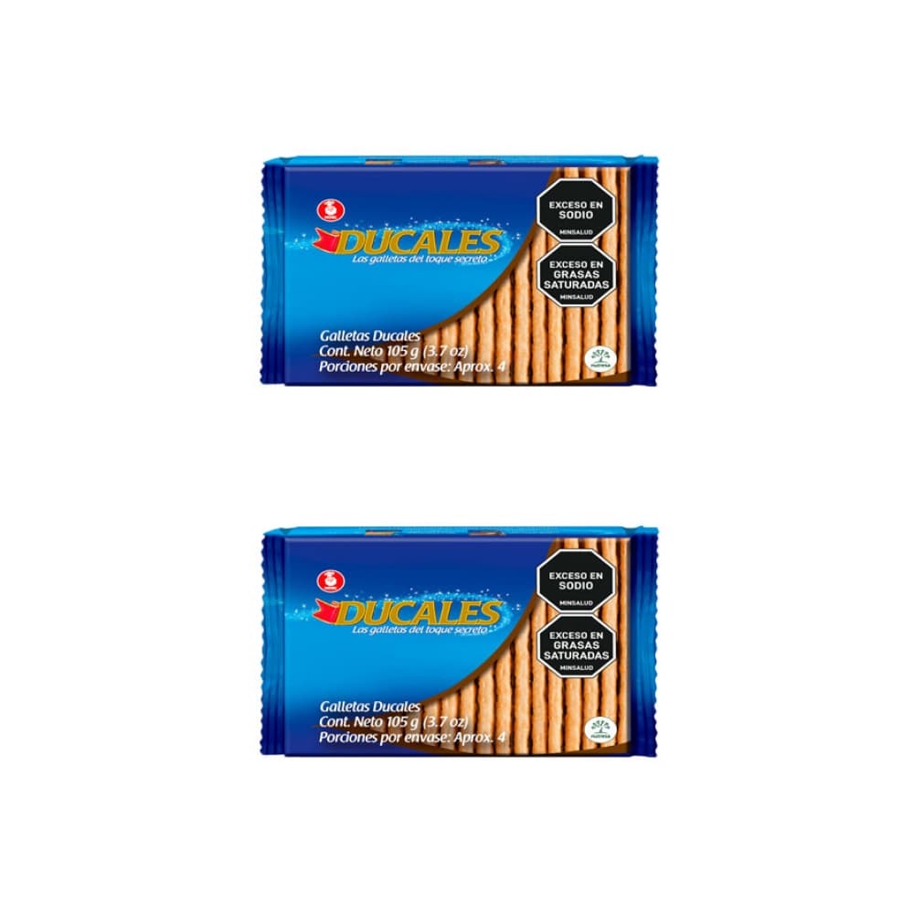 Galletas saladas Ducales (2 x 105 g / 3.7 oz) - Imagen 1