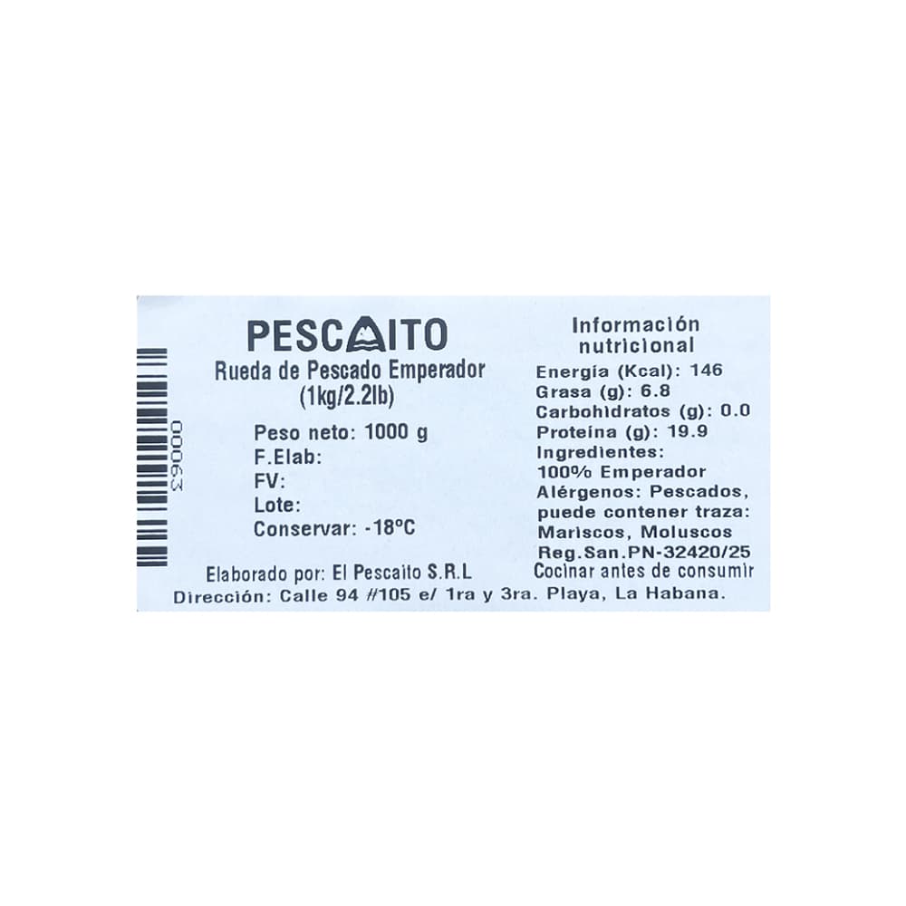Rueda de pescado emperador Pescaito (1 kg / 2.2 lb) - Miniatura 3
