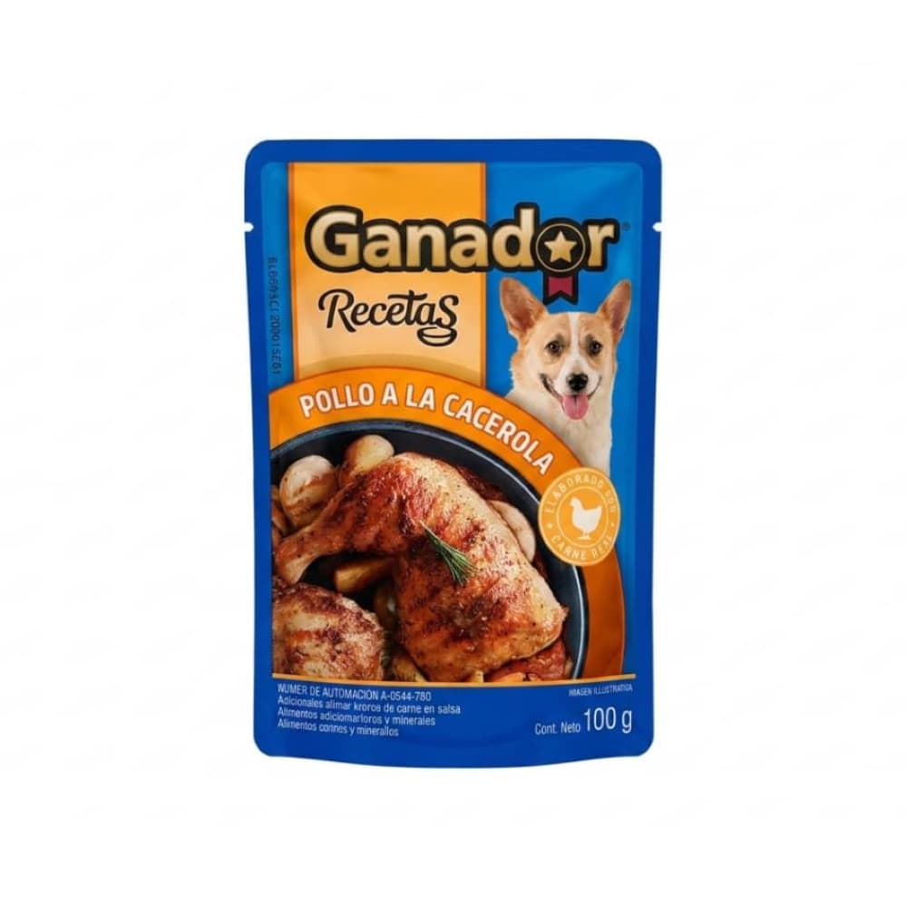 Alimento para perros adultos pollo a la cacerola Ganador (100 g / 3.52 oz) - Miniatura 1