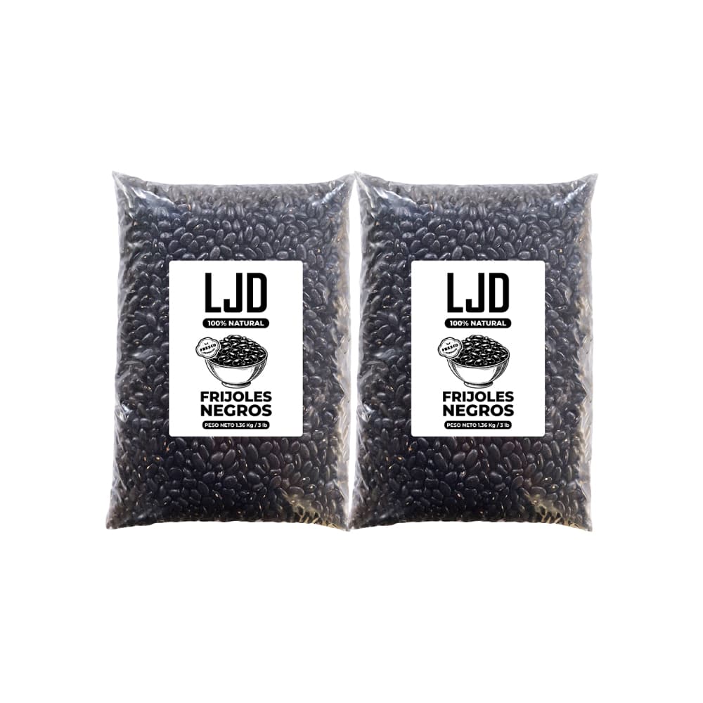 Frijoles negros LJD (2 x 1.36 kg / 3 lb) - Imagen 1