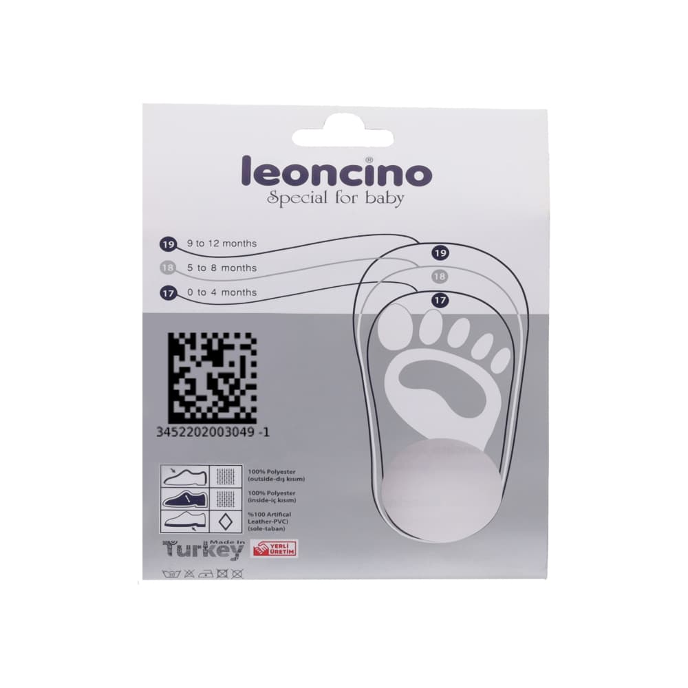 Zapatillas blancas con rayas rojas para bebé Baby Leoncino (Talla 19) - Miniatura 10