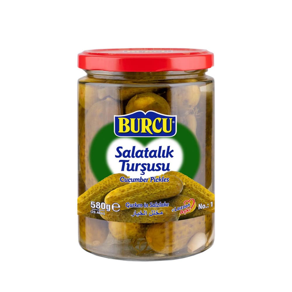 Pepinillos encurtidos Burcu (580 g / 1.28 lb) - Imagen 1