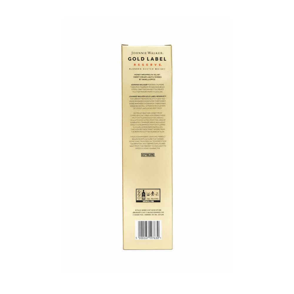 Whisky Gold Label Reserva Johnnie Walker (750 ml) - Miniatura 4