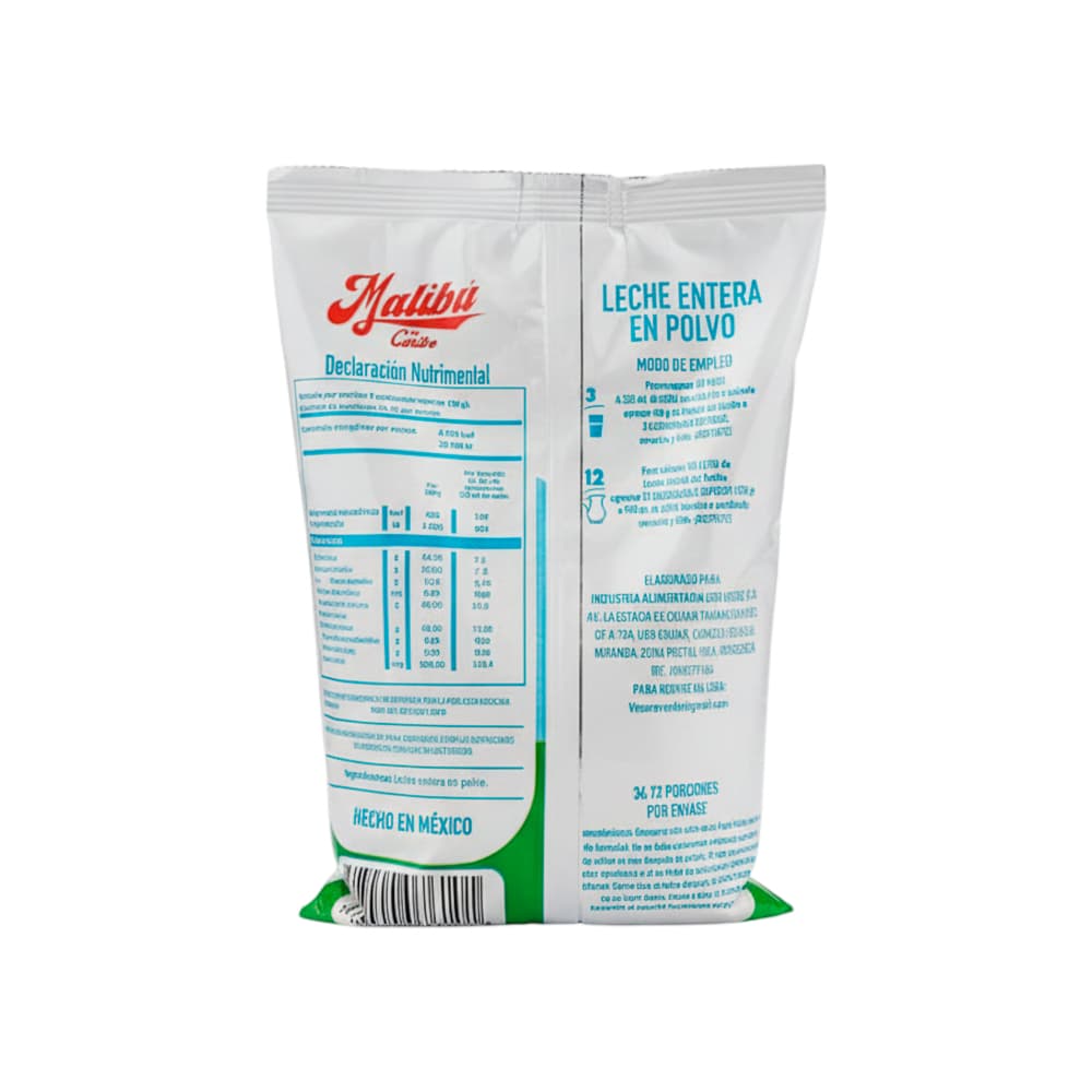 Leche entera en polvo Malibú (1 kg / 2.2 lb) - Miniatura 4